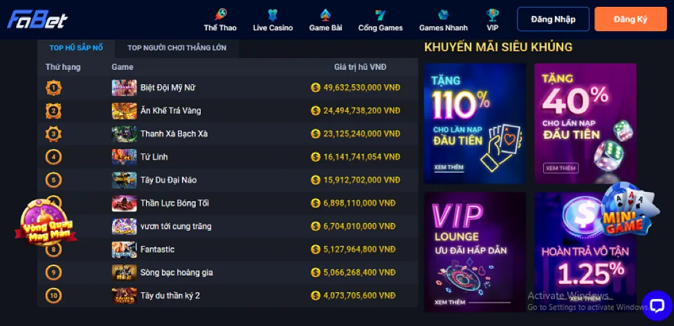 Bàn chơi Baccarat tại eee88